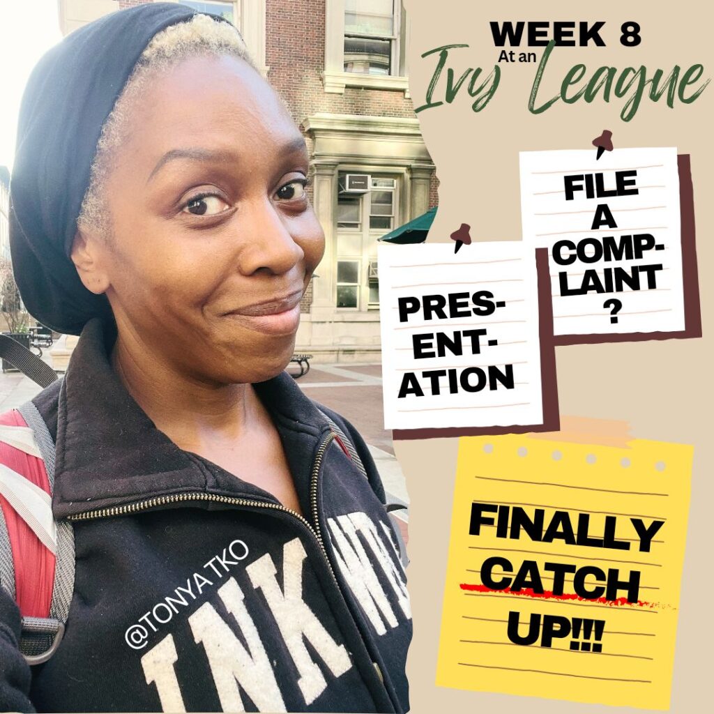 Week 8 at an Ivy League